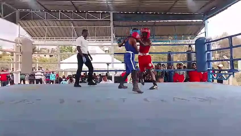 ORT Boxing Club fighter in the ring